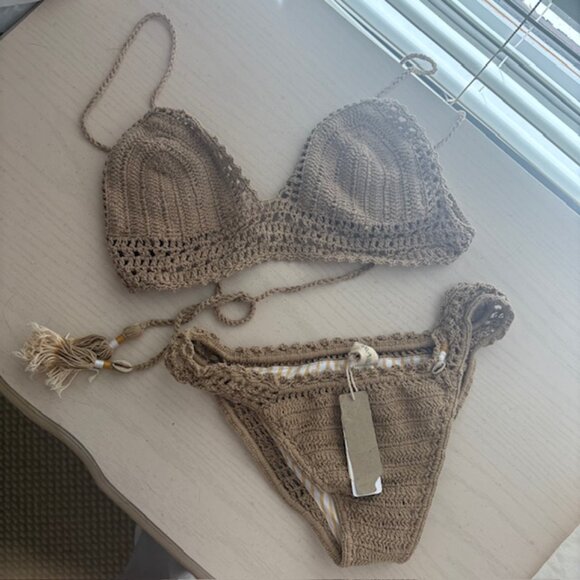 She Made Me Hand Crochet Bikini - Picture 1 of 9